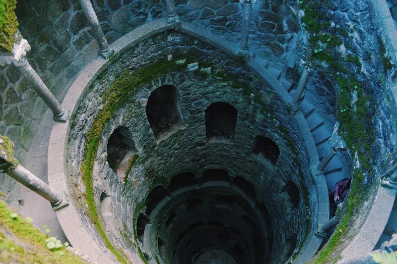 The Initiation Well at Quinta da Regaleira in Sintra