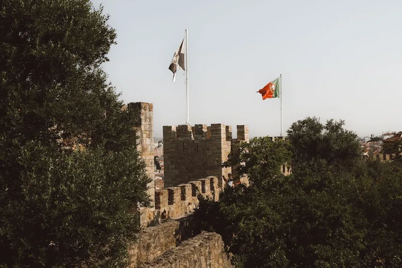 São Jorge Castle overlooking Lisbon, Portugal